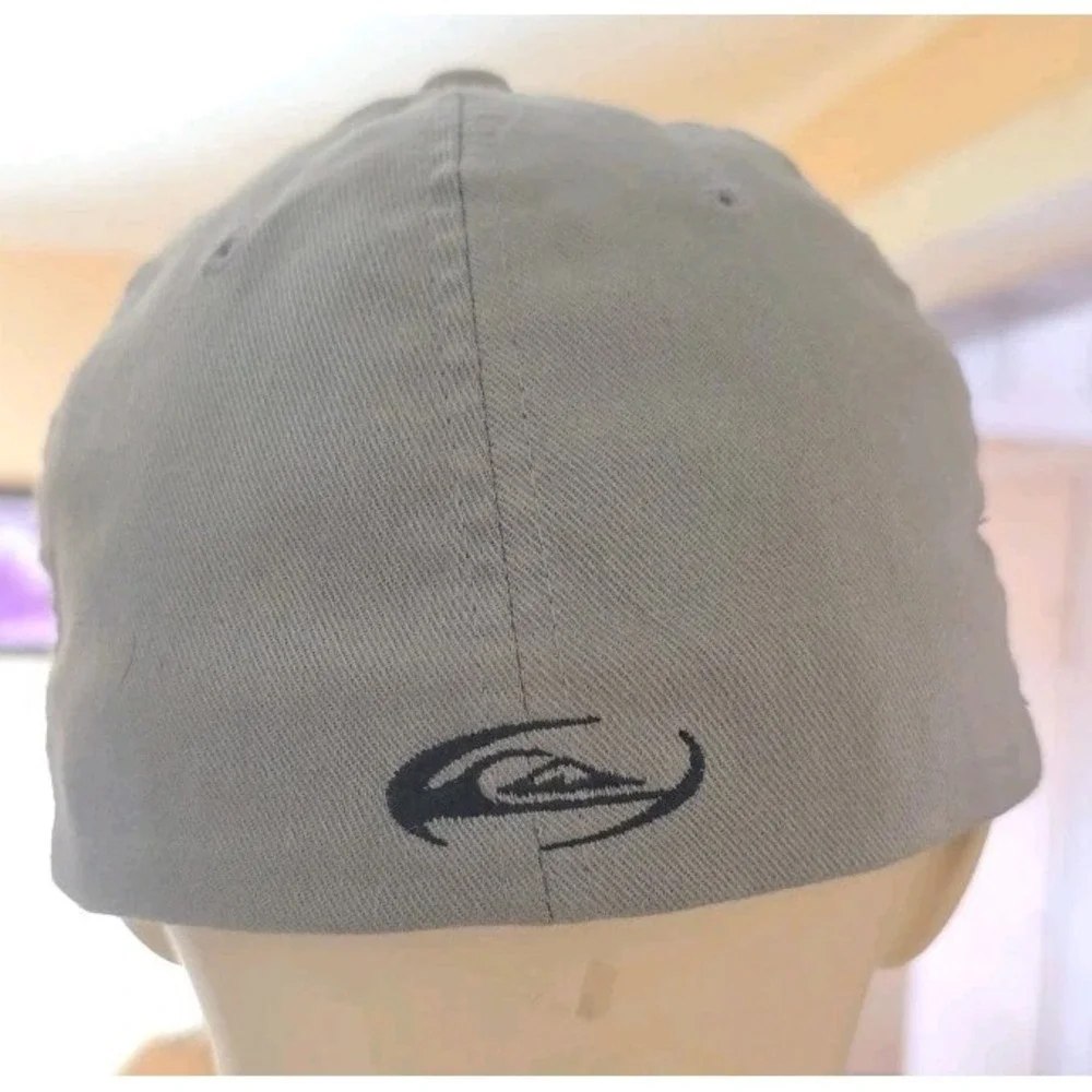 Quicksilver Vintage hat‎ Gray Flex Fit Y2K